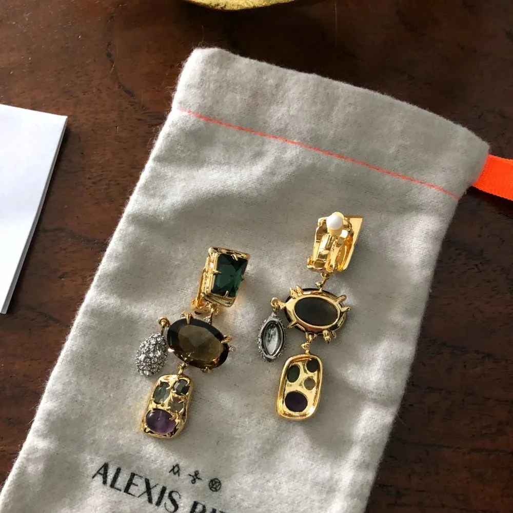 🖤 NEW Alexis Bittar Mixed Charm Drop Earrings